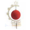 NSDK CHRISTMAS TREE WOODEN ORNAMENT DISPLAY STAND HOLDER 12.5 IN