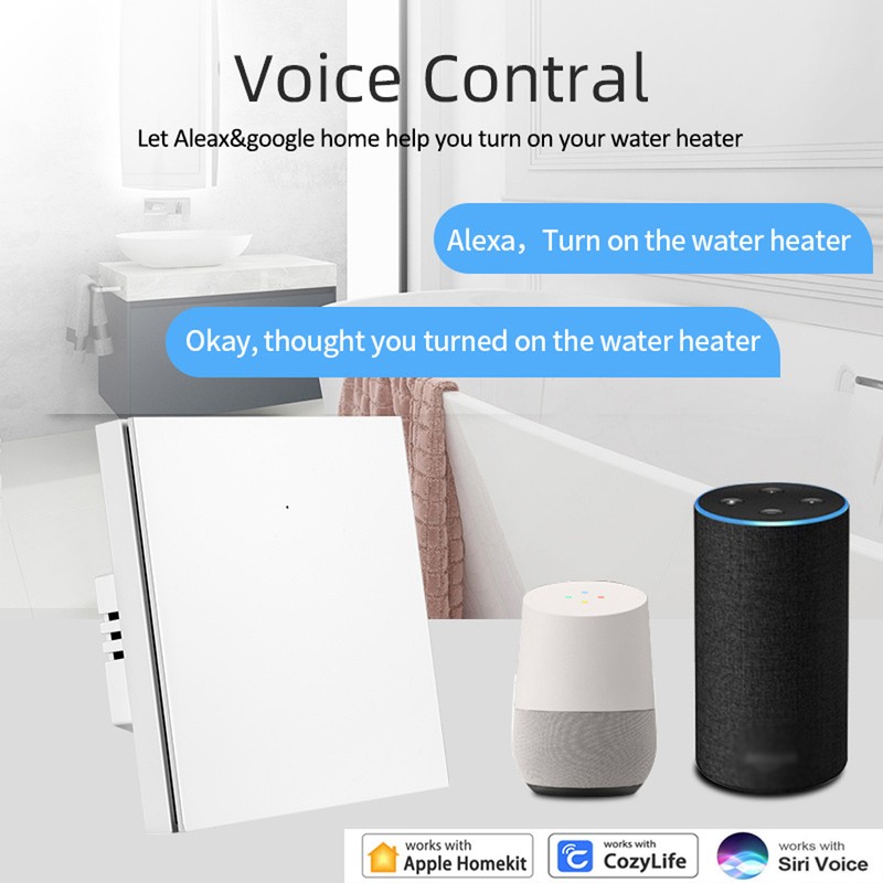 Homekit Water Heater Switch Water Boiler WiFi Mode Light Switch
