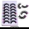 7 Pairs Russian Strip Lashes Color Lash 8D Colorful Wispy