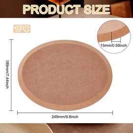 BENECREAT Oval Pottery Tools, Ceramic Plate Forming Tool Handbuilding Dish Plate Slump Tool Dish Pottery Tools MDF Density Board for Dish Plate Clay Pottery Supplies, 9.8x7.4x0.6"