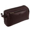 Underwood & Tanner Mens Leather Wash Bag Brown