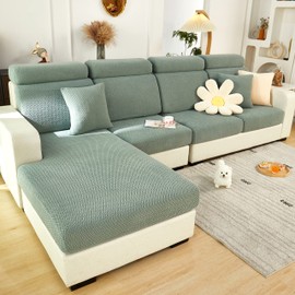 MINGPINHUIUS Sofa Seat, Cushion Cover, Stretch Sofa Cover, Universal Elastic Sofa Seat Cover, Non-Slip Sofa Cover Protective Cover for Sofa Cushion L-Shaped Chaise Lounge Furniture Protection