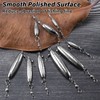 Dr.Fish 10 Pack Trolling Sinkers in-line Sinker with Double Swivel