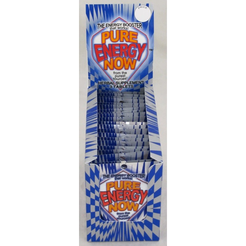 Energy Now Pure Energy Now Herbal Booster Supplements FULL BOX