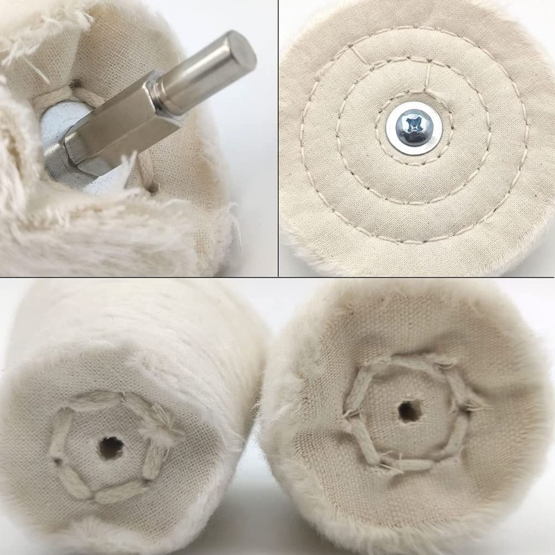 Myqqhbs Buffing Wheel Polishing Wheel Kits for Drill Buffing Pad