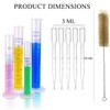 KOMUNJ 15 PCS Plastic Graduated Cylinders and Beakers Set with