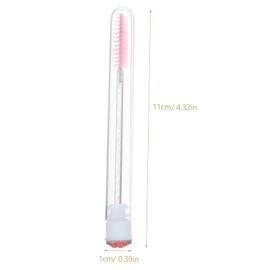 VICASKY 10Pcs Eyelash Applicator with Tubes Spiral Mascara Wands for Eyelash Extensions Beauty Eyebrow Brush Tube Suitable for Professionals and Home Use