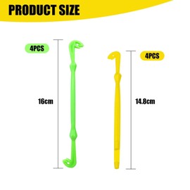 EOWVISN 8-Piece Fishing Binding, Plastic Hook Remover, Portable Hook Remover, Fishing Knotting Tools, Fishing Accessories