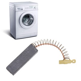 OTOTEC Kohlebürsten Motorkohlen Ersatzteil für Laminierte Kohlebürsten Kompatibel mit Bosch Siemens Waschmaschine Motor 00605694 605694