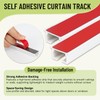 Self Adhesive Ceiling Curtain Track, Ceiling Mount Curtain Rod No