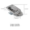 Car Door Lock T Shape Stainless Steel with 2 Keys