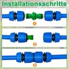 MOAZIFI Pack of 12 Hose Connectors, 1/2 Inch, Hose Coupling