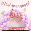 Just Engaged Banner, Rose Gold Engagement Party Sign, Bridal Shower/Bachelorette/Wedding