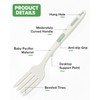 Silicone Flexible Fork, 11.6 Inch Heat Resistant Cooking Fork, Large