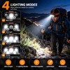 5 LED Rechargeable Headlamp, USB Charging Head Light with Adjustable