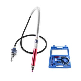 QWORK Air Micro Grinder, 1/8" Mini Pencil Polishing Cutting Tool Pneumatic Pencil Die Grinder, 65000 RPM Free Speed