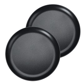 Herogo Pizza Tray, Diameter 26 cm, Round Stainless Steel Pizza Mould with Non-Stick Coating, Black Baking Tray, Oven Tray for Baking, Healthy and Durable, Even Heat and Easy to Clean