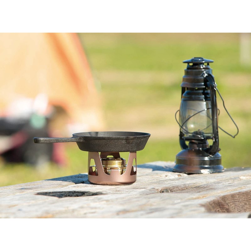 Kakusee GO-04 Outdoor Portable Alcohol Stove Burner with Trivet Lightweight,