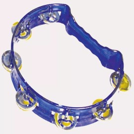 Hacer y Aprender  Pandero De Plástico Grande 22 Cm,  De Colores, Musical