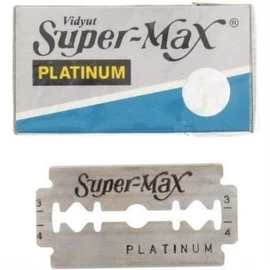 Super-Max Platinum Double Edge Razor Blades - 5 ea by Supermax