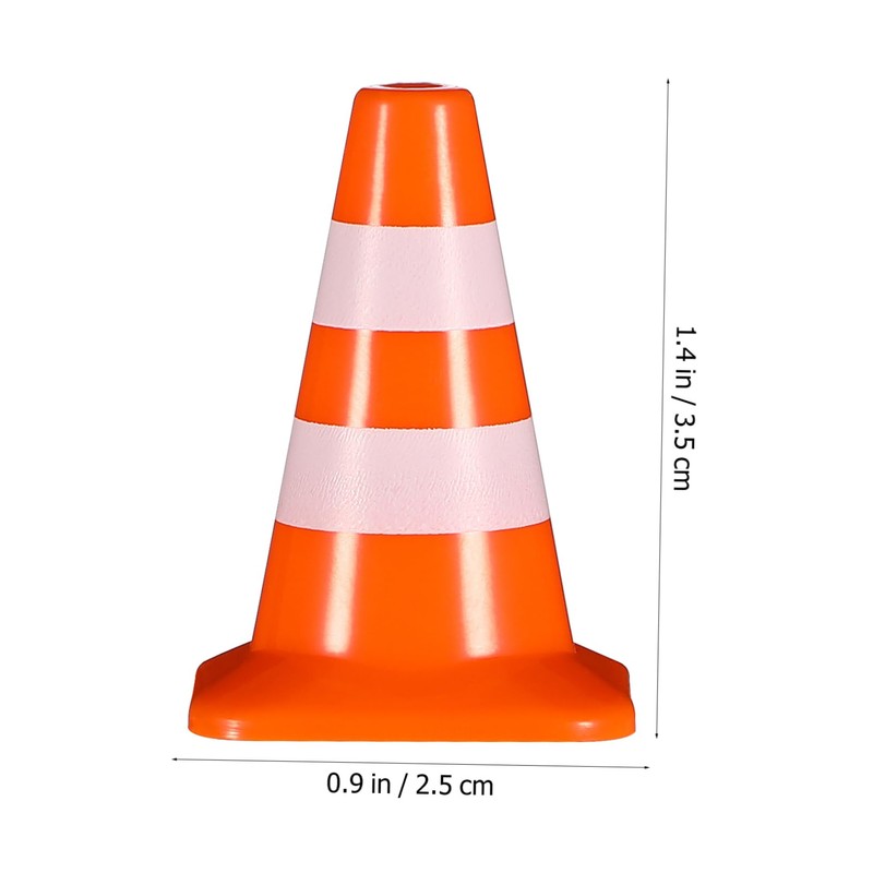 Warmhm 14 x Roadblock Sand Table Model Mini Warning Cones