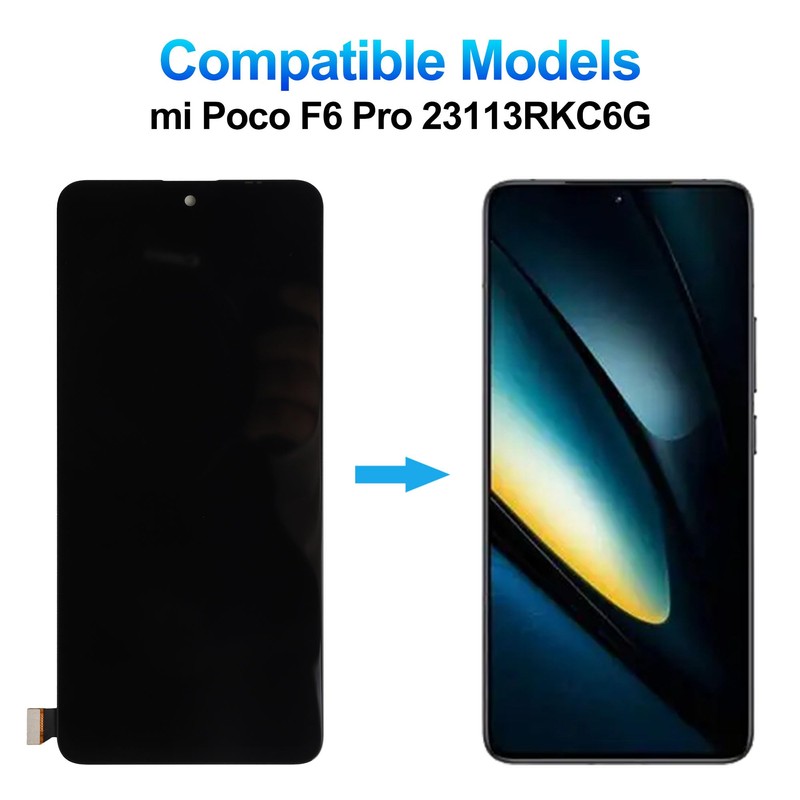 TFT Screen Compatible with Xiaomi Poco F6 Pro 23113RKC6G 6.7"
