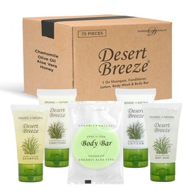 Desert Breeze | 1-Shoppe All-In-Kit | Hotel Size Amenities Set | Hotel/AirBnB/VRBO/Vacation Rental Soap Set | (75 pcs)