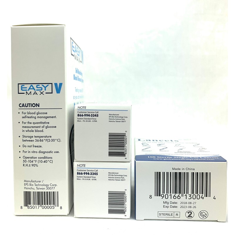 EasyMax V Meter with 100 EasyMax Strips and 100 Easy