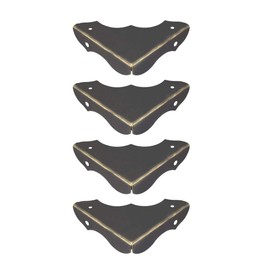 uxcell Metal Desk Corner Protectors Table Edge Cover Guard 40x40x9mm Bronze Tone 4pcs