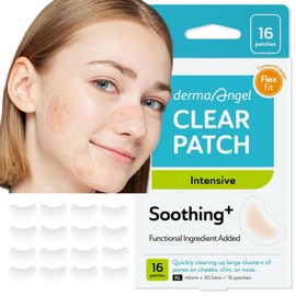 Large Pimple Patches for Nose Chin and Forehead Pores Breakout and Spot Treatment - Acne Patches for Face Hydrocolloid Acne Patches Zit Patches for Face Big Pimple Patches - 16 Patches XL