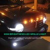 FSTURIOS 5PCS Car LED Grille Lights, Bright Front Grill Bumper