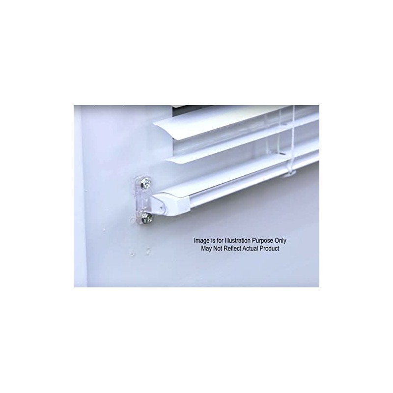 Blind Hold Down Brackets Clear Plastic (4)