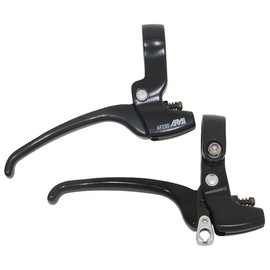 ARAi AF200 Aluminum Brake Lever, Black, Left & Right Set, Left & Right Asymmetric Design Lever (Right: Caliper Brake, Left: Can be used as a roller band), Grip Shifter Compatible