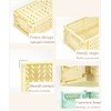 Ruucy 6 Pcs Collapsible Storage Crates, Mini Plastic Crates 15x9.8x5.7cm,