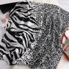 ONE LIMITATION SF003 Women's Scarf, Large, Leopard Pattern, Stylish, Stole
