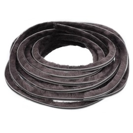 Awclub Brush Seal Weather Stripping, 3/16" x 5/16" x 20ft Card Slot Door Brush Strip for PVC Sliding Sash Door Window and Wardrobe Seal - Non-Adhesive Backing