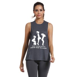 FANNOO Workout Muscle Tank Tops for Women-Womens Novelty Funny Saying Fitness Gym Lift Graphic Sleeveless Shirts