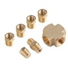 Sensor Adapter Distributor Oil Pressure Temperature Connector 1/8in‑27 NPT 1/4in‑18