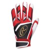 Rawlings Baseball Adult Ambidextrous Millenia Batting Gloves Genuine Leather EBG22S01