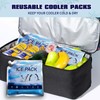 Pack of 3 Cooling Packs for Cool Bag, 72 Hours,