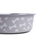 Petface White Bones Print Bella Bowl, 21 cm