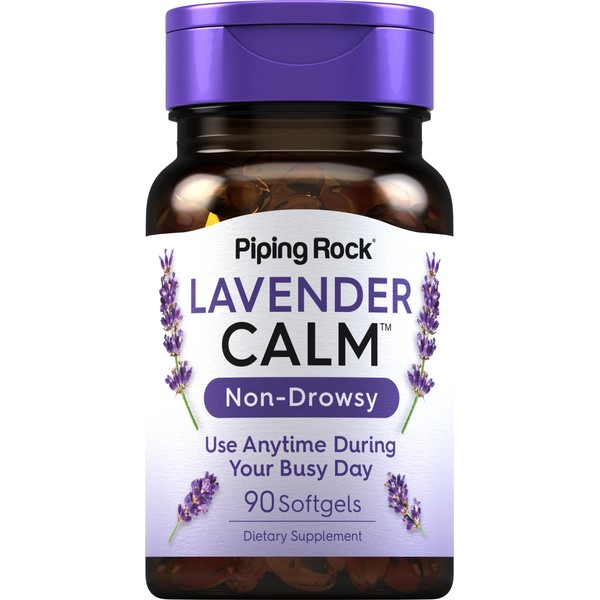 Piping Rock Lavender Calm Pills | 90 Softgels | Non-drowsy