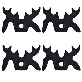 Miokun 4 Pack Plastic Moosehead Pool Billiard Cue Bridge Head (4)