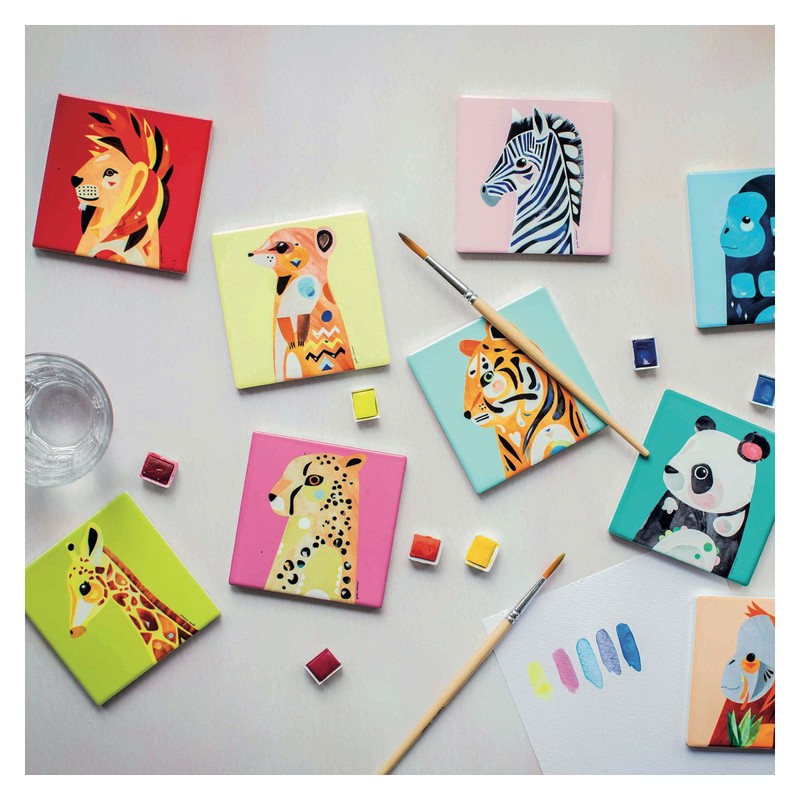 Colourful Colourful Cork Coasters, Designer Pete Cromer, Animal Design, Ceramic