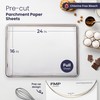 Fit Meal Prep 125 Pcs Parchment Paper Baking Sheets, 16