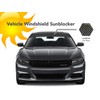 Sun Visor Windshield Light Blocker Strip Vinyl Wrap Fits All