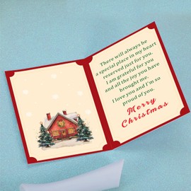 Son Christmas Seasons Greetings Cards With Envelopes for Boys Teens Son Christmas Cards Stocking Stuffers for Kids Teens Boys Son Secret Santa Gift Ideas for Son Kids Christmas Gifts for Kids Son