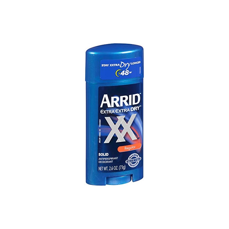 Arrid Arrid XX Extra Extra Dry Solid Antiperspirant Deodorant, Regular,