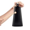 Steel Cowbell with Stick, Noise Makers Hand Metal Percussion Cow