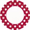 Unique Party 37495 - 23cm Red Polka Dot Party Plates,